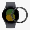 Kwmobile Dial Frame για Samsung Galaxy Watch 5, Μαύρο/Ασημί, Αλουμίνιο, KWM0000258Z001C