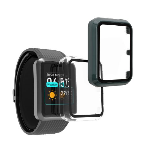 Σετ 2 καλύμματα Kwmobile με τζάμι ασφαλείας για Huawei Watch D, Διαφανές/Πράσινο, Πλαστικό, KWM000015ER005C