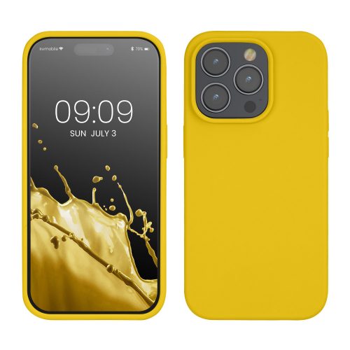 Θήκη Kwmobile για Apple iPhone 14 Pro, Yellow, Silicon, KWM000016NK034C