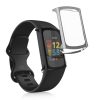 Σετ 2 Θήκες Kwmobile για Fitbit Charge 6/Charge 5, Μαύρο/Ασημί, Σιλικόνη, KWM0000144U005C