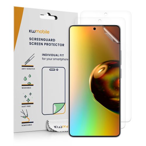 Σετ 3 προστατευτικών μεμβρανών Kwmobile για Xiaomi Redmi Note 13 Pro/Poco X6, Διαφανές, Πλαστικό, KWM000020LI001C