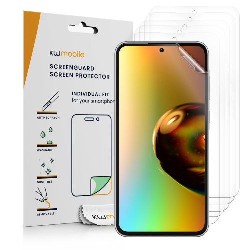 Σετ 6 προστατευτικών μεμβρανών Kwmobile για Samsung Galaxy A35, Διαφανές, Πλαστικό, KWM000021PG001C