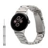 Kwmobile Strap for Google Pixel Watch 2/Pixel Watch, Silver, Steel, KWM000025AC001C