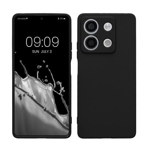 Θήκη Kwmobile για Xiaomi Redmi Note 13, Μαύρη, Σιλικόνη, KWM000020LK001C