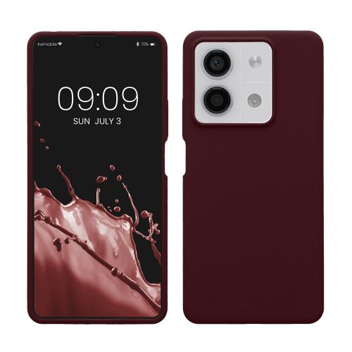 Θήκη Kwmobile για Xiaomi Redmi Note 13, Βουργουνδία, Σιλικόνη, KWM000020LM004C