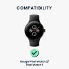 Σετ 2 ιμάντες Kwmobile για Google Pixel Watch 2/Pixel Watch, Μαύρο/Γκρι, Nylon, KWM000025BF001C