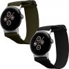 Σετ 2 ιμάντες Kwmobile για Google Pixel Watch 2/Pixel Watch, Μαύρο/Σκούρο Πράσινο, Nylon, KWM000025BF003C