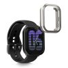 Σετ 2 θηκών Kwmobile για Amazfit Active, Μαύρο/Ασημί, Σιλικόνη, KWM000025BI002C