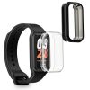 Σετ 2 θηκών Kwmobile για Xiaomi Smart Band 8 Active/Redmi Band 2, Διαφανές/Μαύρο, Σιλικόνη, KWM000025BJ001C