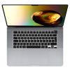 Κάλυμμα πληκτρολογίου Kwmobile για Apple MacBook Pro M2 16" (2023)/MacBook Pro M3 16" (2023), Μαύρο, Σιλικόνη, KWM000025BU001C