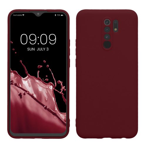 Θήκη Kwmobile για Xiaomi Redmi 9, Μαύρη, Σιλικόνη, KWM000011MN021C