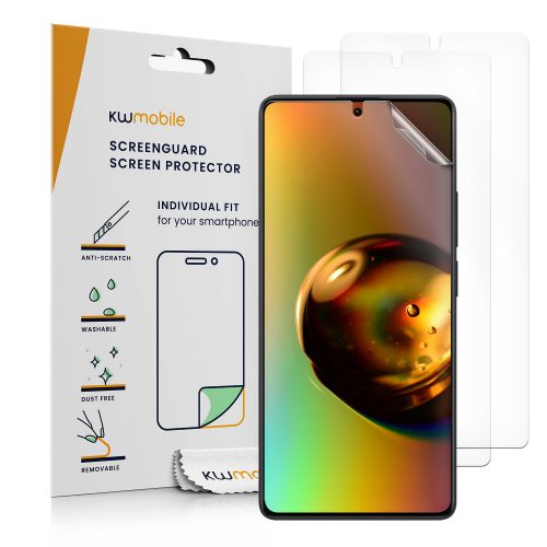 Σετ 3 προστατευτικών μεμβρανών Kwmobile για Xiaomi Redmi Note 13 Pro, Διαφανές, Πλαστικό, KWM000020MB001C