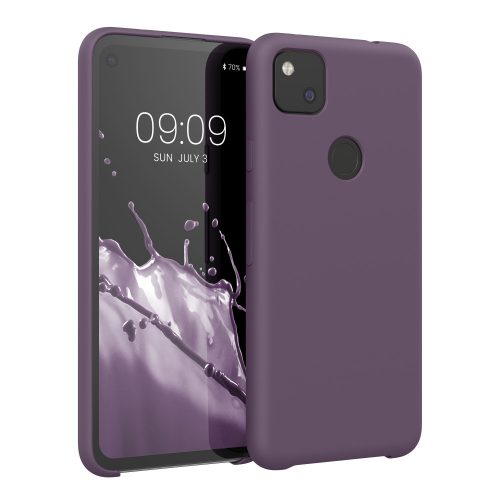 Θήκη Kwmobile για Google Pixel 4a, Σκούρο Μωβ, Σιλικόνη, KWM000011HX067C