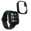 Σετ 2 θηκών Kwmobile με γυαλί ασφαλείας για Xiaomi Redmi Watch 3 Active / Redmi Watch 3 Lite, Μαύρο/Σκούρο Μπλε, Πλαστικό, KWM000024ZD003C