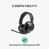 Σετ 2 μαξιλαριών αυτιού Kwmobile για JBL Quantum 300/Quantum 200, Μαύρο, Οικολογικό δέρμα, KWM000025CV001C