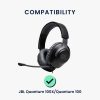 Σετ 2 μαξιλαριών αυτιού Kwmobile για JBL Quantum 100X/Quantum 100, Σκούρο Γκρι, Οικολογικό Δέρμα, KWM000025CW001C