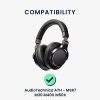 Σετ 2 μαξιλαριών αυτιού Kwmobile Cooling Gel για Audio-Technica ATH M50X/ATH M40X/ATH M30X, Μαύρο, Οικολογικό δέρμα, KWM000025DC001C