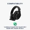 Σετ 2 μαξιλαριών αυτιού Kwmobile Cooling Gel για TurtleBeach Stealth 600/Stealth 500/Stealth 400, Μαύρο, Οικολογικό Δέρμα, KWM000025DG001C