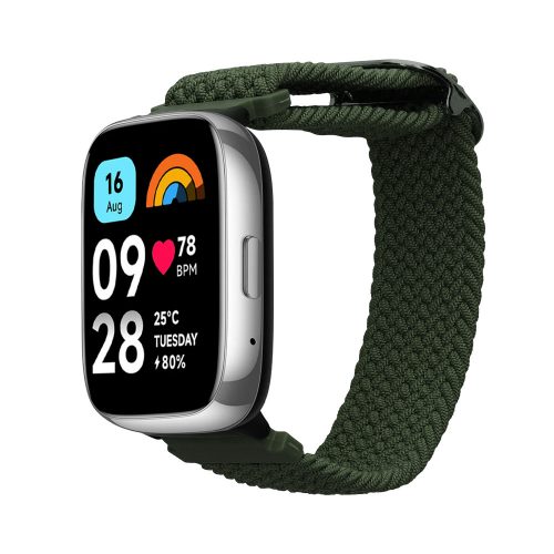 Kwmobile Strap για Xiaomi Redmi Watch 3 Active, Dark Green, Nylon, KWM000025FI003C