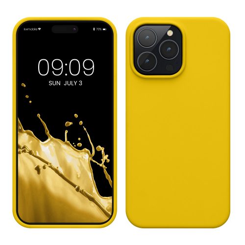 Θήκη Kwmobile για Apple iPhone 14 Pro Max, Yellow, Silicon, KWM000016NL038C