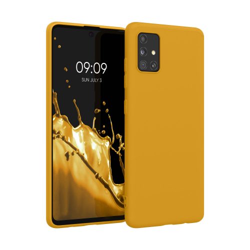 Θήκη Kwmobile για Samsung Galaxy A51, Yellow, Silicone, KWM000010YZ049C