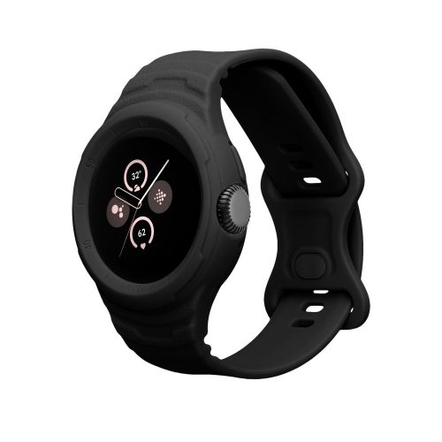 Kwmobile Strap for Google Pixel Watch 2/Pixel Watch, Black, Silicone, KWM000025GT001C