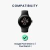 Kwmobile Strap for Google Pixel Watch 2/Pixel Watch, Black, Silicone, KWM000025GT001C