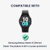 Σετ 2 θηκών Kwmobile για Samsung Galaxy Watch 5, Διαφανές/Μαύρο, Πλαστικό, KWM000024ZL002C