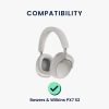 Σετ 2 μαξιλαριών αυτιού Kwmobile για Bowers & Wilkins PX7 S2, Μαύρο, Οικολογικό δέρμα, KWM000025IV001C