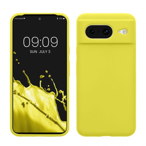 Husa Kwmobile pentru Google Pixel 8, Galben, Silicon, KWM000020JF037C