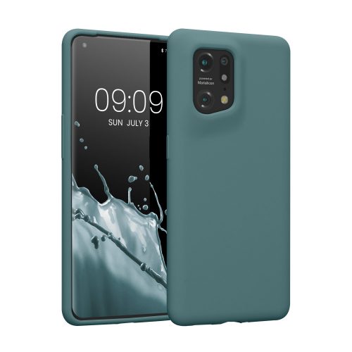 Θήκη Kwmobile για OPPO Find X5, Silicone, Green, 57629.207