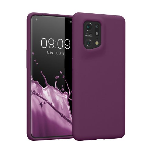 Θήκη Kwmobile για OPPO Find X5, Silicone, Purple, 57629.187