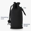 Σετ 2 καλύμματα Cooler Jacket για μπουκάλια 500 ml, Kwmobile, Μαύρο, Neoprene, 55885.02