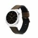 λουράκι kwmobile για Huawei Watch GT 3 Pro (43mm)/Ρολόι GT 3 (42mm), Φυσικό δέρμα, Καφέ/Μαύρο, 59318.107