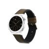 λουράκι kwmobile για Huawei Watch GT 3 Pro (43mm)/Ρολόι GT 3 (42mm), Φυσικό δέρμα, Καφέ/Μαύρο, 59318.107