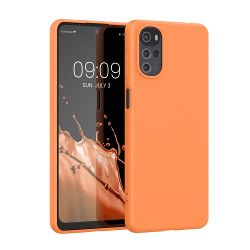 Θήκη Kwmobile για Motorola Moto G22, Silicone, Orange, 58208.150