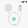 Καλώδιο φόρτισης USB για Xiaomi Mi Watch Color Sport/Watch S1 Active, Kwmobile, White, Plastic, 58354.02