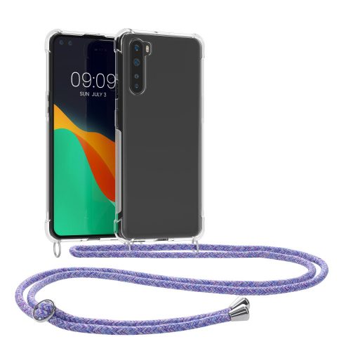 Θήκη Kwmobile για OnePlus Nord, Silicone, Transparent/Purple, 51875.108