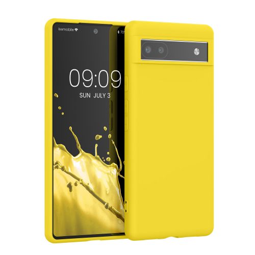 Θήκη kwmobile για Google Pixel 6a, Silicon, Yellow, 57799.165