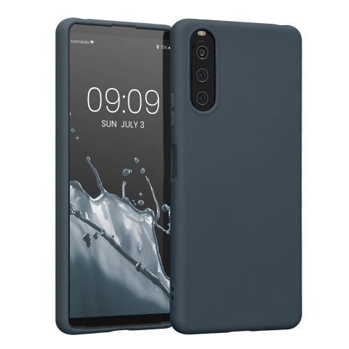 Θήκη Kwmobile για Sony Xperia 10 IV, Silicone, Blue, 57800.202