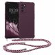 Θήκη Kwmobile για OPPO A16/A16s, Silicone, Purple, 59410.187