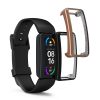 Σετ 2 θηκών Kwmobile για Fitbit Inspire 3/Inspire 2/Ace 3, Silicone, Black/Gold, 53870.02