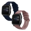 Σετ 2 λουράκια για Garmin Venu Sq/Venu Sq Music, Kwmobile, Blue/Pink, Silicone, 57776.08