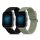 Σετ 2 ιμάντων για Huami Amazfit GTS 3/Amazfit GTS 2/Amazfit GTS, Kwmobile, Μαύρο/Πράσινο, Σιλικόνη, 52696.13