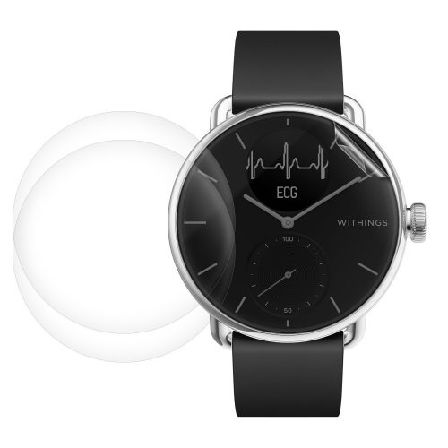 Σετ 3 προστατευτικών μεμβρανών για Withings Scanwatch 38mm, Kwmobile, Transparent, Silicone, 59432.1