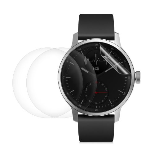 Σετ 3 προστατευτικών μεμβρανών για Withings Scanwatch 42mm, Kwmobile, Transparent, Silicone, 59431.1