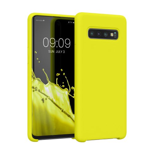 Θήκη kwmobile για Samsung Galaxy S10, Silicon, Yellow, 47732.149