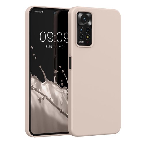 Θήκη Kwmobile για Xiaomi Redmi Note 11 Pro/Redmi Note 11 Pro 5G, σιλικόνη, κρέμα, 57373.225