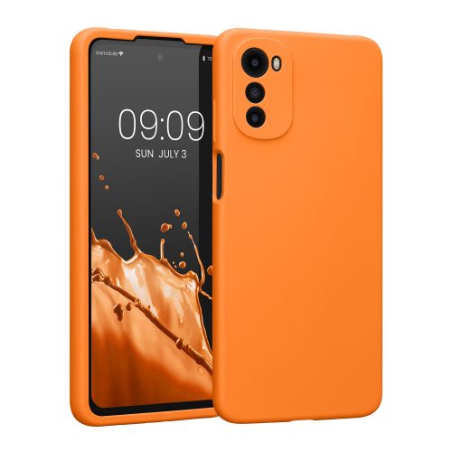 Θήκη kwmobile για Motorola Moto E32/Moto E32s, Silicone, Orange, 59480.150