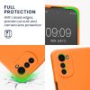 Θήκη kwmobile για Motorola Moto E32/Moto E32s, Silicone, Orange, 59480.150